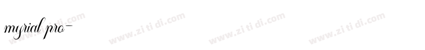 myrial pro字体转换